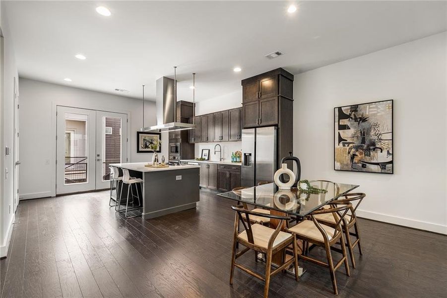 Furnished interior view inside a new home in , Atlanta (Image 18).