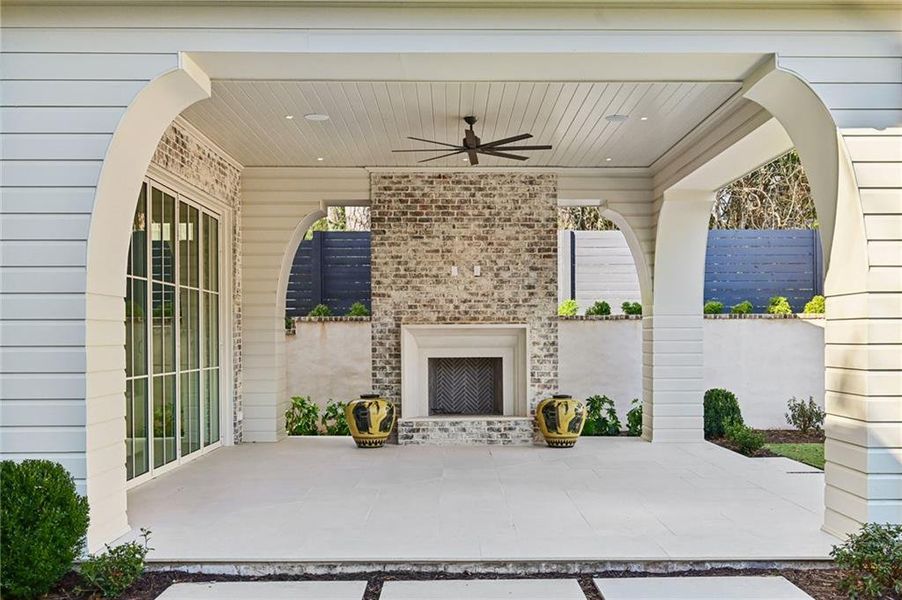 Exterior details and patio area of a home in , Atlanta (Image 30). Exterior details and patio area of a home in , Atlanta (Image 30).