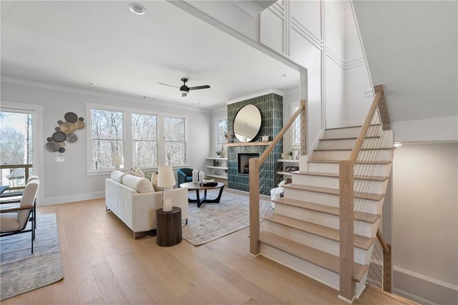 Furnished interior view inside a new home in , Cumming (Image 15).
