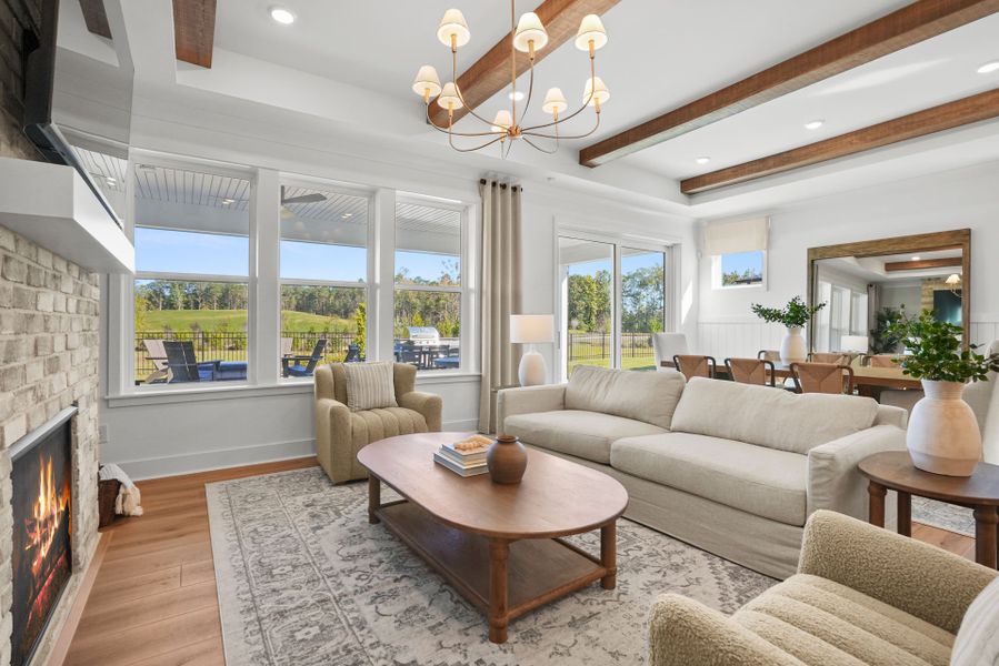 Representative furnished interior of a home built from the Palmary by Del Webb in Del Webb Carolina Ridge, Midland (Image 12).