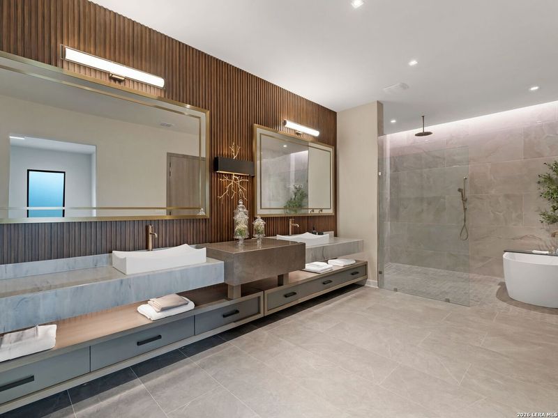 Furnished interior view inside a new home in , San Antonio (Image 41).