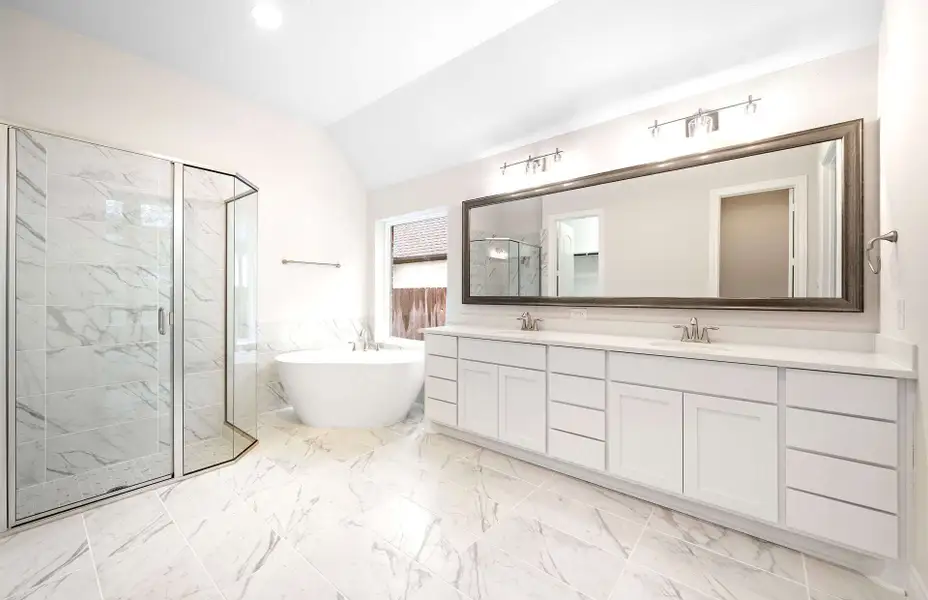 Representative furnished interior of a home built from the 3068 by Ravenna Homes in The Woodlands Hills 65′, Willis (Image 12).