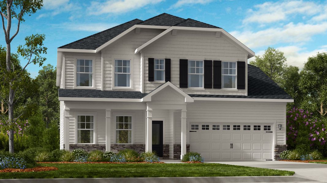 Representative exterior photo of a completed home built from the Wayland by Taylor Morrison in Hickory Grove, Sanford, NC (Image 24).
