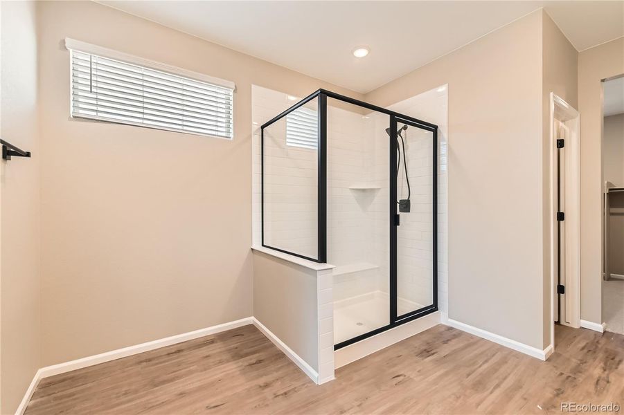 Large walk in shower