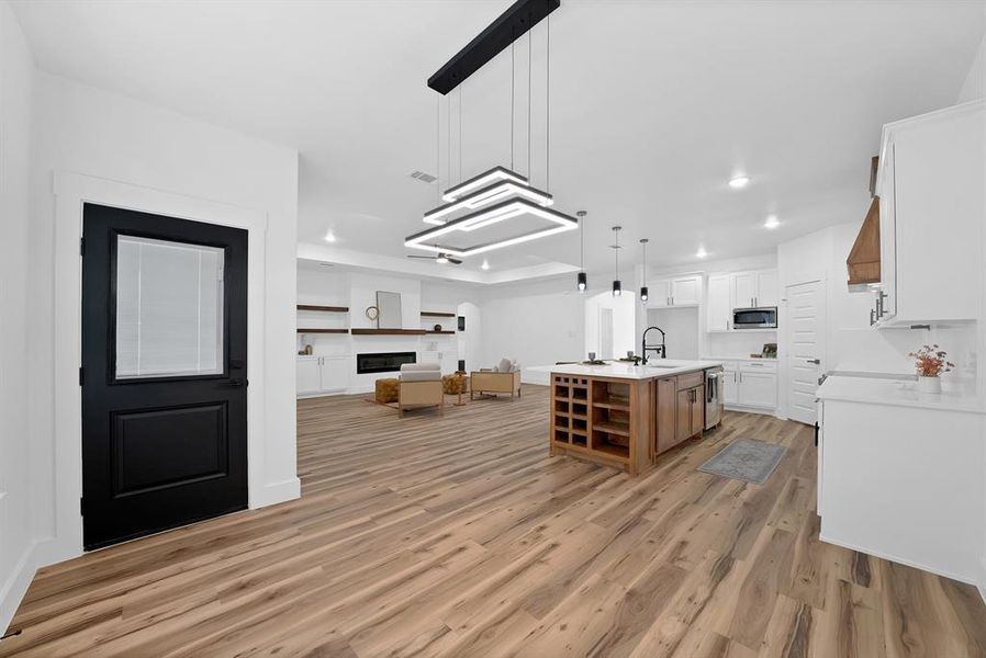 Furnished interior view inside a new home in , Fort Worth (Image 11). Furnished interior view inside a new home in , Fort Worth (Image 11).