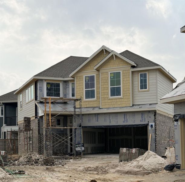 In-progress construction of a new home in Bridgeland, Cypress, TX (Image 26). In-progress construction of a new home in Bridgeland, Cypress, TX (Image 26).