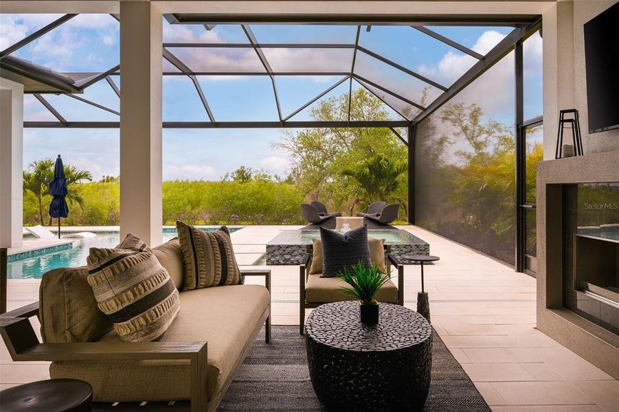 Exterior details and patio area of a home in , Sarasota (Image 17).