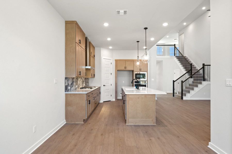 Furnished interior view inside a new home in Heritage, Dripping Springs (Image 8). Furnished interior view inside a new home in Heritage, Dripping Springs (Image 8).