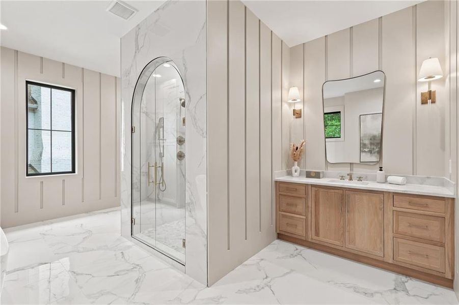 Furnished interior view inside a new home in , Atlanta (Image 10).