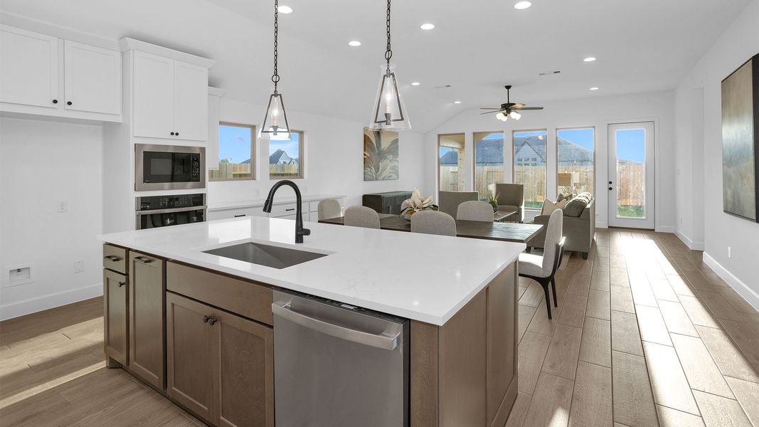 Furnished interior view inside a new home in Artavia, Conroe (Image 8).