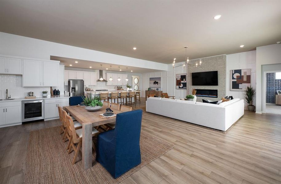 Furnished interior view inside a new home in Villages of Hurricane Creek, Anna (Image 15).