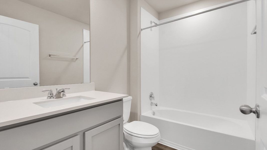 Furnished interior view inside a new home in Southgrove, Kyle (Image 8).