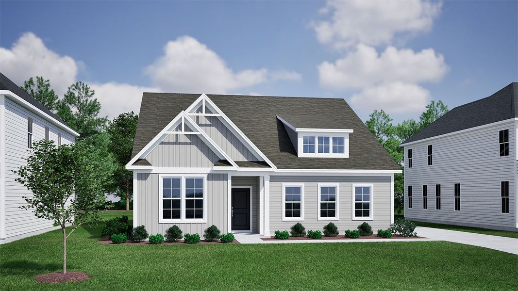 Representative exterior photo of a completed home built from the Davis - Vanguard Collection by Mungo Homes in Grand Park, Leland, NC (Image 3). Representative exterior photo of a completed home built from the Davis - Vanguard Collection by Mungo Homes in Grand Park, Leland, NC (Image 3).