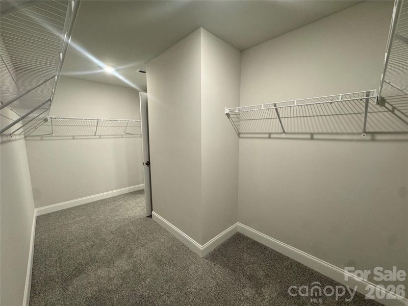Oversized walk-in closet  Representative Photo