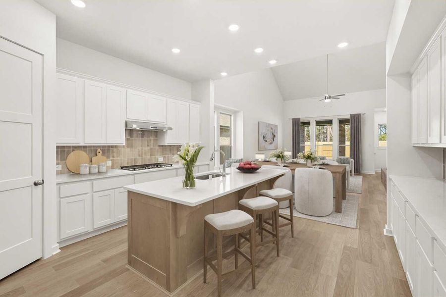 Furnished interior view inside a new home in Evergreen, Conroe (Image 6).