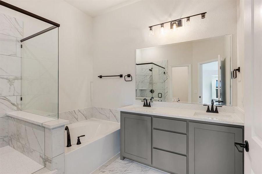 Furnished interior view inside a new home in Coyote Crossing, Godley (Image 6).