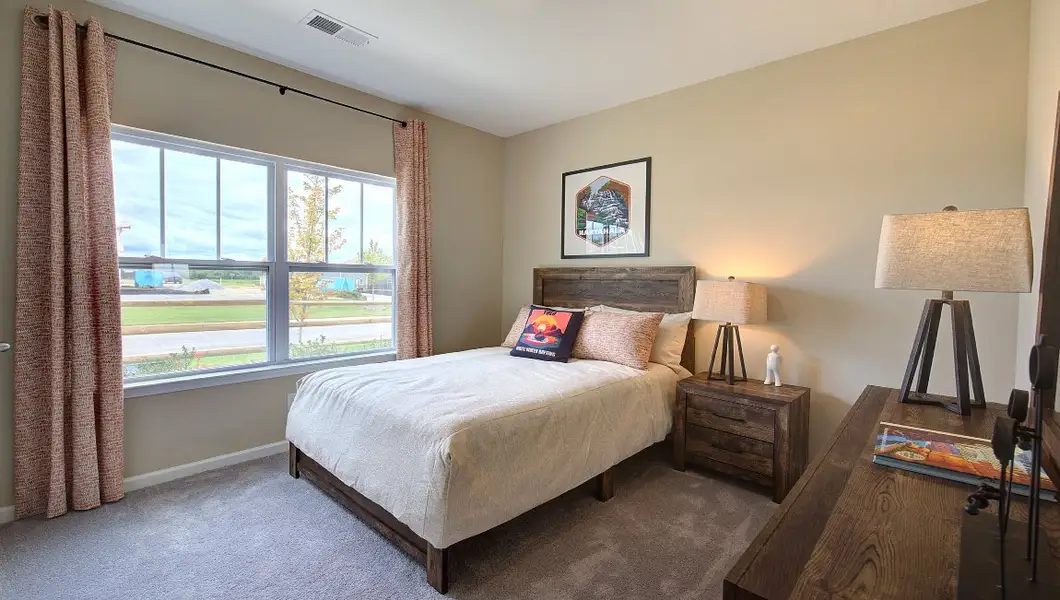 Furnished interior view inside a new home in Tap Root Farms, Fletcher (Image 25). Furnished interior view inside a new home in Tap Root Farms, Fletcher (Image 25).