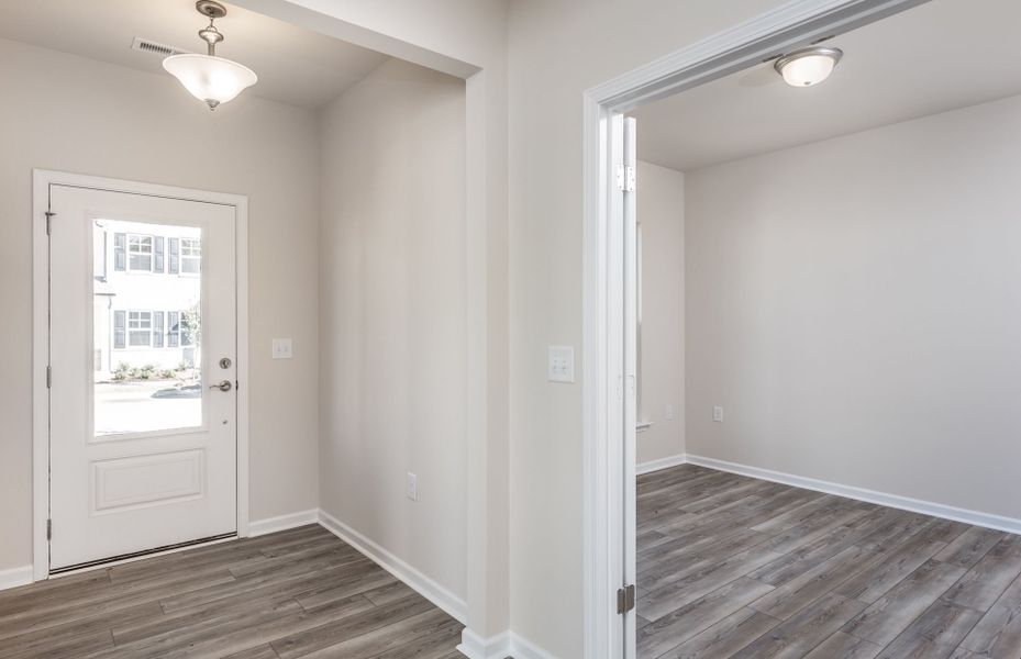 Spacious, unfurnished interior of a new home in Saunders Farm, Willow Spring (Image 12). Spacious, unfurnished interior of a new home in Saunders Farm, Willow Spring (Image 12).