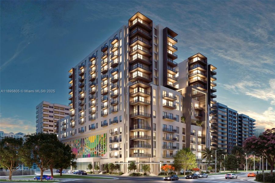 Condo located in Miami, FL showcasing its design and architecture (Image 2).