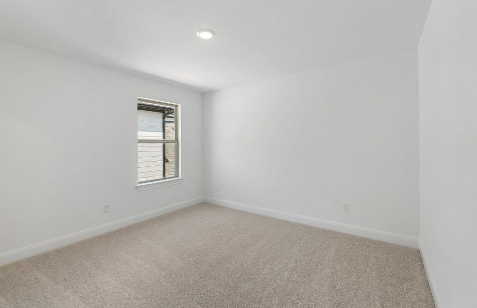 Spacious, unfurnished interior of a new home in Saddleback at Santa Rita Ranch, Liberty Hill (Image 22). Spacious, unfurnished interior of a new home in Saddleback at Santa Rita Ranch, Liberty Hill (Image 22).