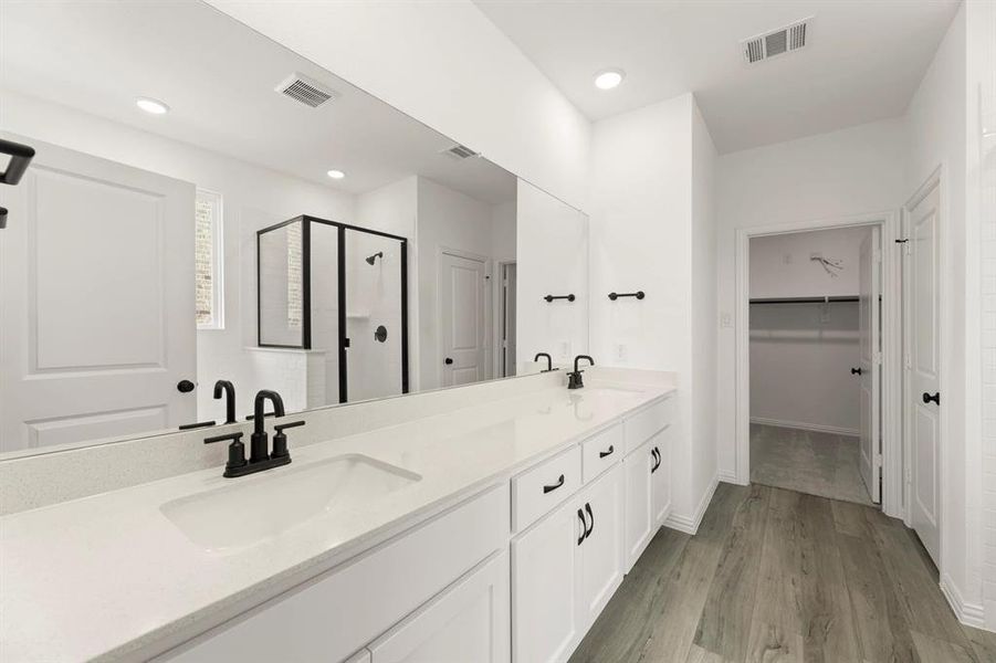 Furnished interior view inside a new home in Coyote Meadows 50s, Anna (Image 11). Furnished interior view inside a new home in Coyote Meadows 50s, Anna (Image 11).