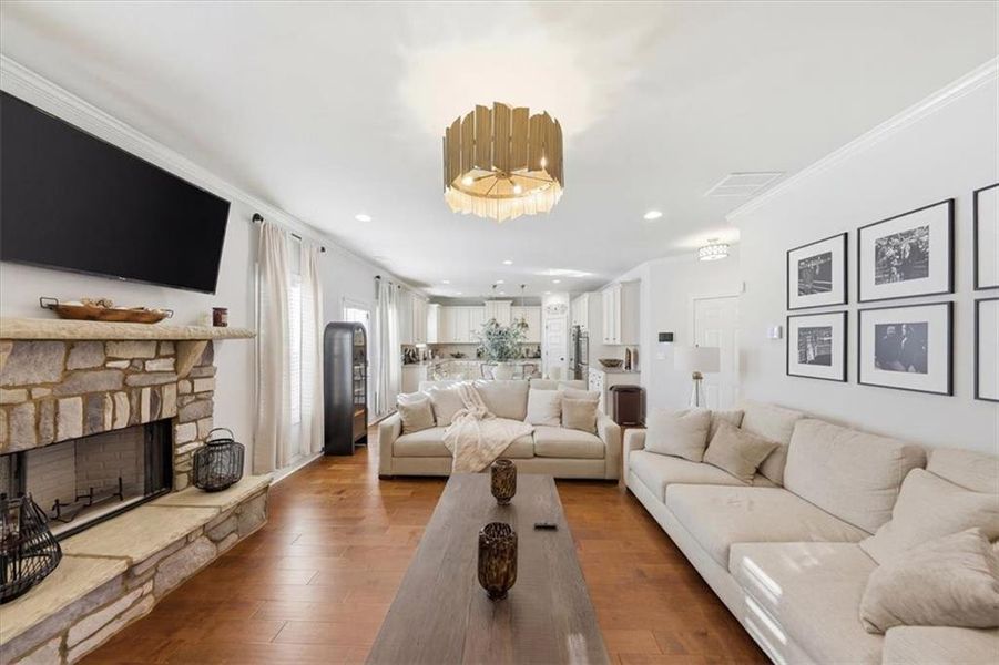 Furnished interior view inside a new home in Nine Oaks, Locust Grove (Image 58).
