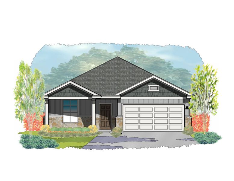 Representative exterior photo of a completed home built from the Tyler II by Steve Klein Custom Builder in TerraVista, Victoria, TX (Image 7). Representative exterior photo of a completed home built from the Tyler II by Steve Klein Custom Builder in TerraVista, Victoria, TX (Image 7).