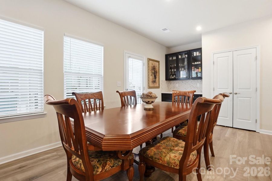 Furnished interior view inside a new home in Stone Creek Townhomes, Matthews (Image 3).