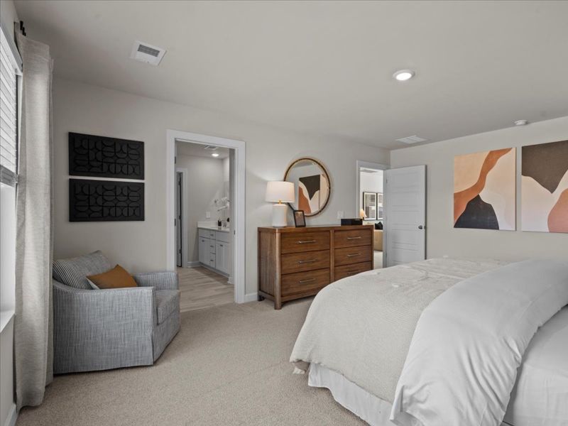 Furnished interior view inside a new home in River Glen, Angier (Image 13).