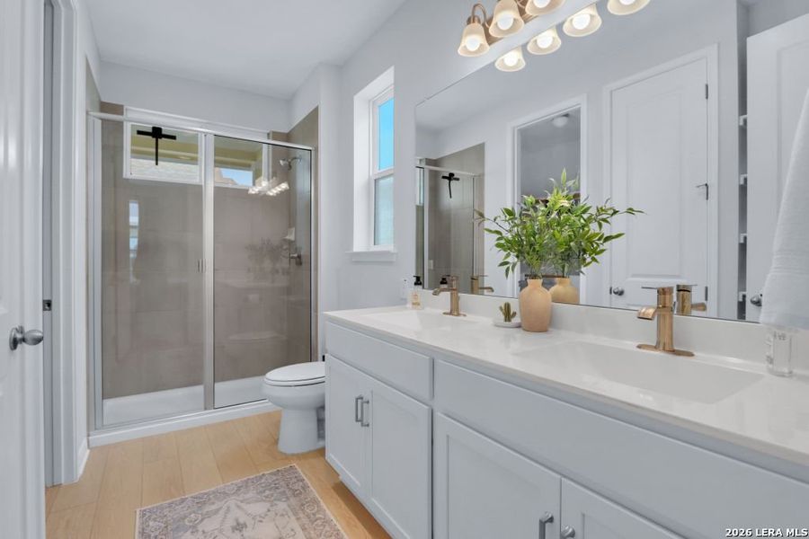 Furnished interior view inside a new home in , New Braunfels (Image 16). Furnished interior view inside a new home in , New Braunfels (Image 16).