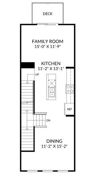 2D floor plan layout for the The Lennox by Stanley Martin Homes in Haddonstone, Raleigh, NC (Image 2).