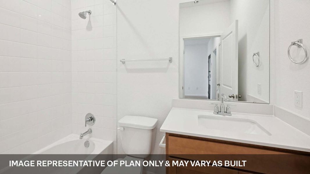 Representative furnished interior of a home built from the The Ozark by D.R. Horton in Bar W Ranch, Leander (Image 6).