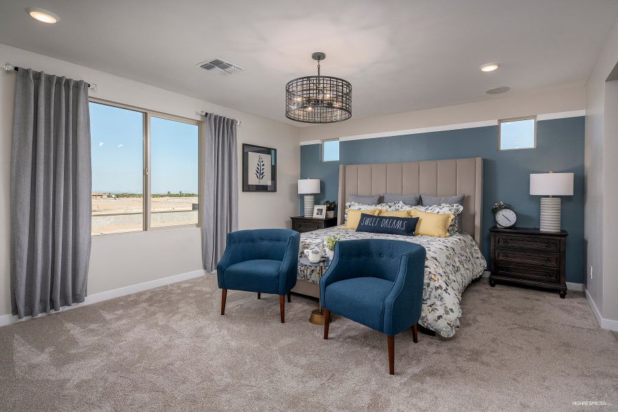 Furnished interior view inside a new home in The Villages at North Copper Canyon, Surprise (Image 10).
