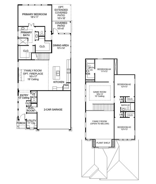 2D floor plan layout of this home in Austin Point, Richmond, TX (Image 2). 2D floor plan layout of this home in Austin Point, Richmond, TX (Image 2).