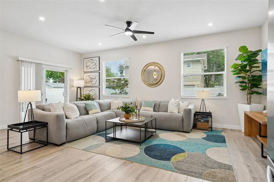 Furnished interior view inside a new home in , St. Petersburg (Image 32).