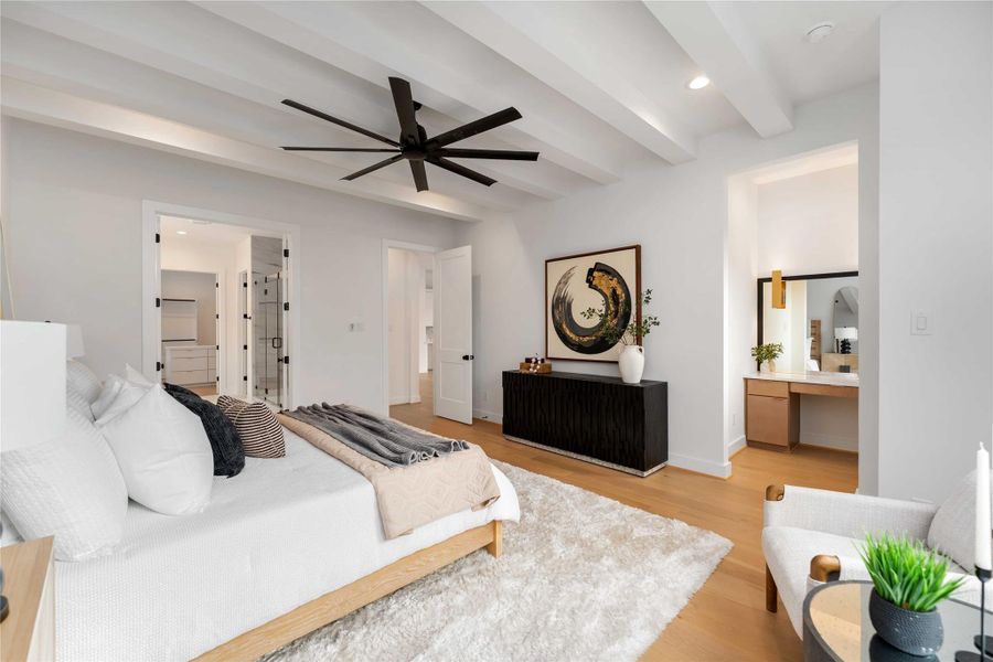 Furnished interior view inside a new home in , Houston (Image 15).