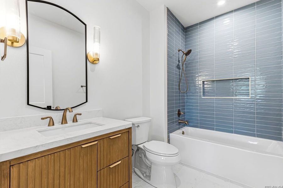 Furnished interior view inside a new home in , San Antonio (Image 46).