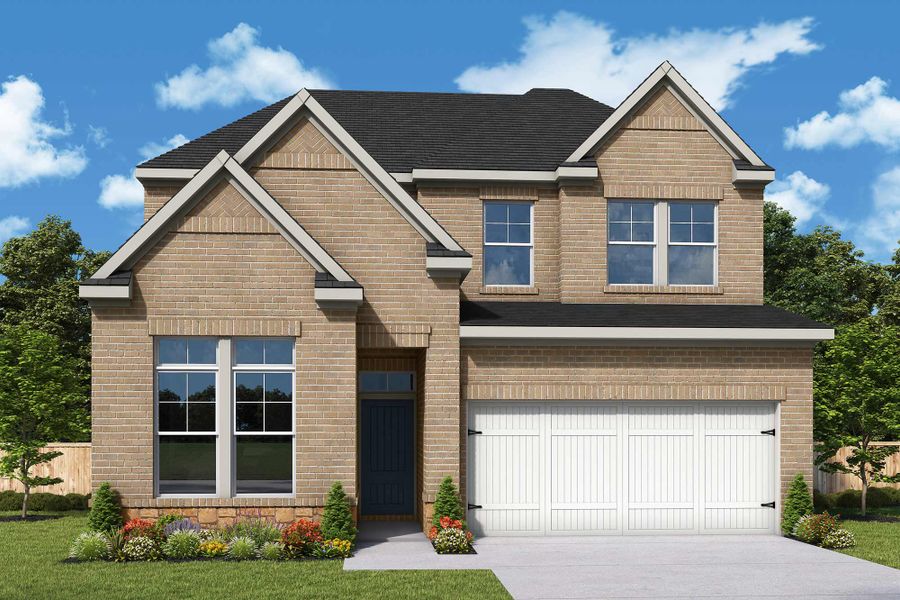 Representative exterior photo of a completed home built from the The Antonio by David Weekley Homes in Grange 45' Homesites, Katy, TX (Image 2). Representative exterior photo of a completed home built from the The Antonio by David Weekley Homes in Grange 45' Homesites, Katy, TX (Image 2).