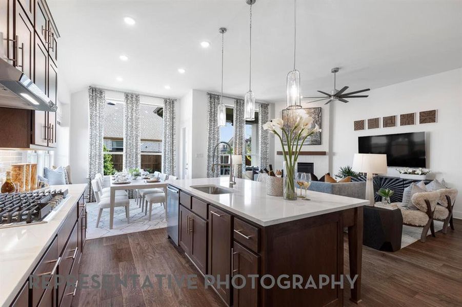 Furnished interior view inside a new home in Tavolo Park, Fort Worth (Image 23).