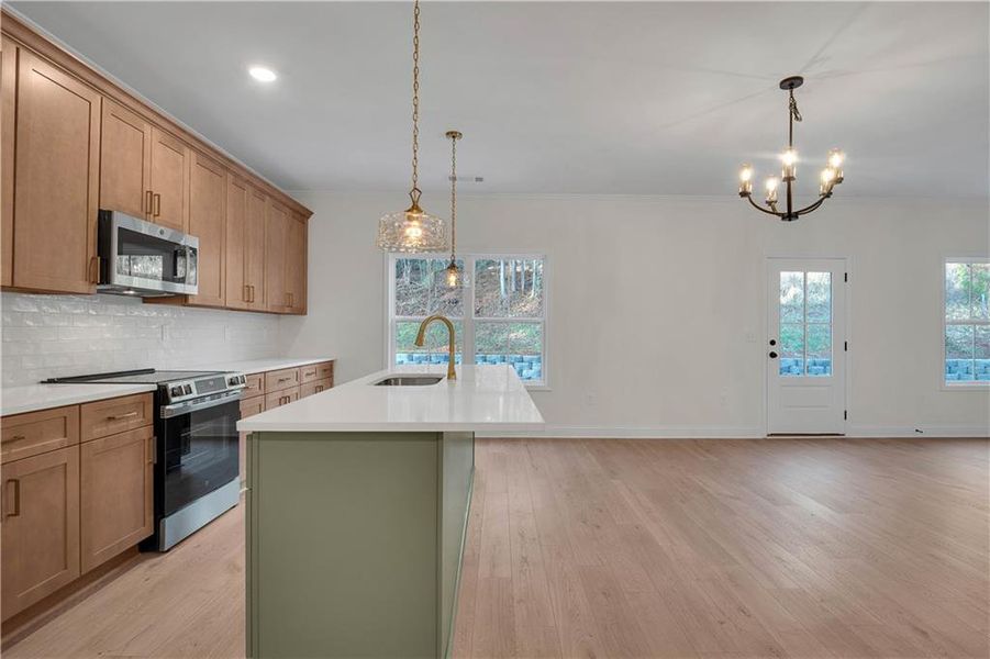 Furnished interior view inside a new home in , Stone Mountain (Image 10).