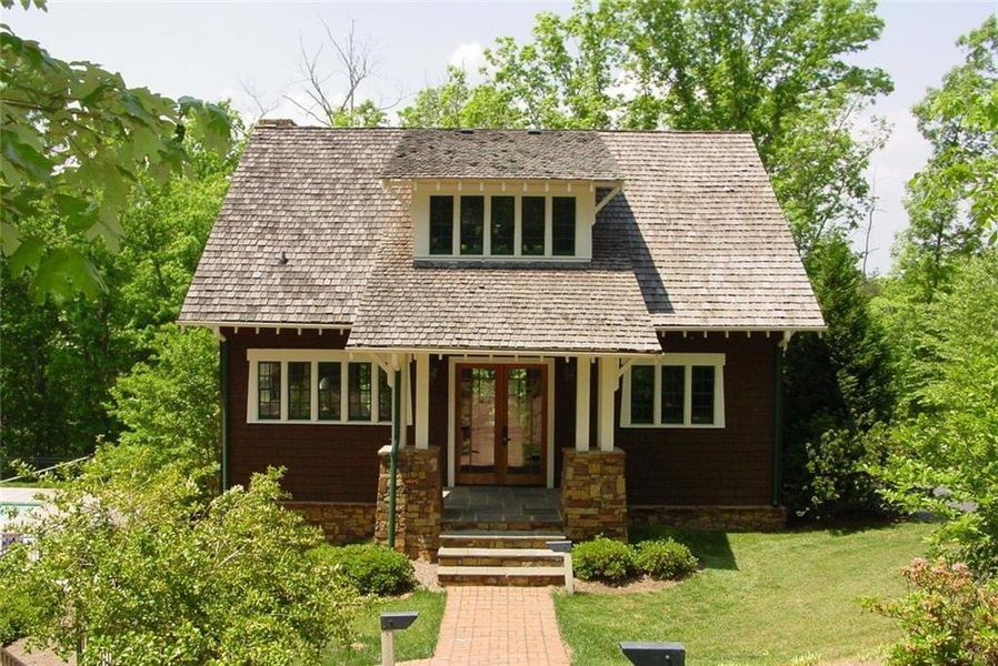 Front exterior of a new home in , Dawsonville, GA, highlighting curb appeal (Image 1).