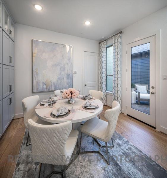 Furnished interior view inside a new home in Bridgeland Central: The Villas, Cypress (Image 24).