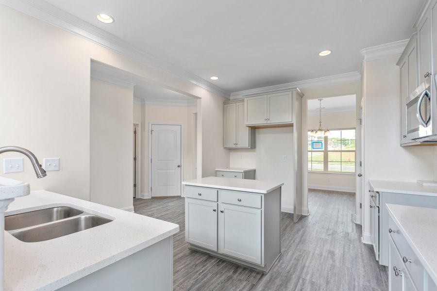Representative furnished interior of a home built from the Jamestown by Keystone Homes NC in Sullivans Reserve, Walkertown (Image 6).