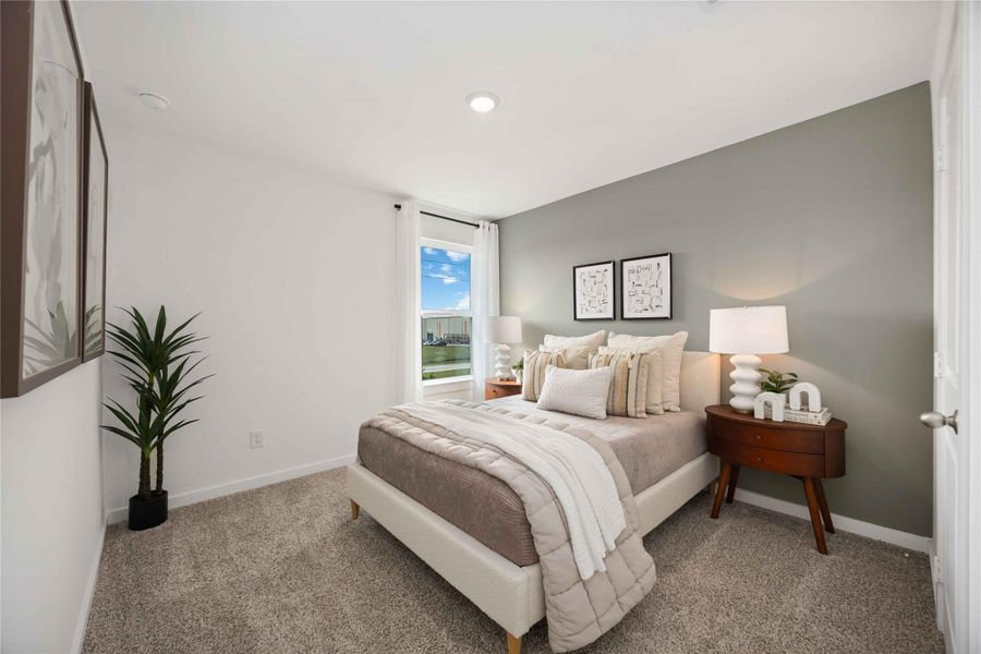 Furnished interior view inside a new home in Grand West, Houston (Image 10).