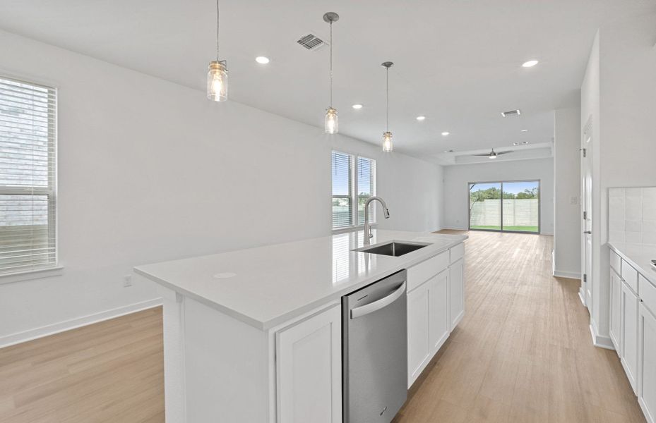Furnished interior view inside a new home in Wolf Ranch, Georgetown (Image 7).