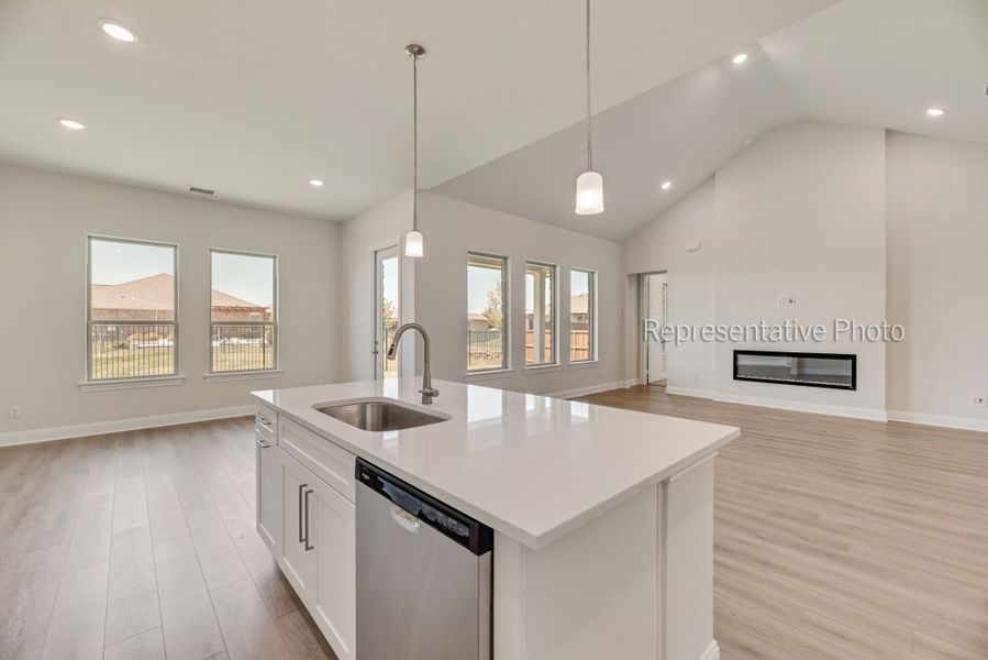 Photo representation of the Avery II floorplan. Colors, finishes and options will vary.