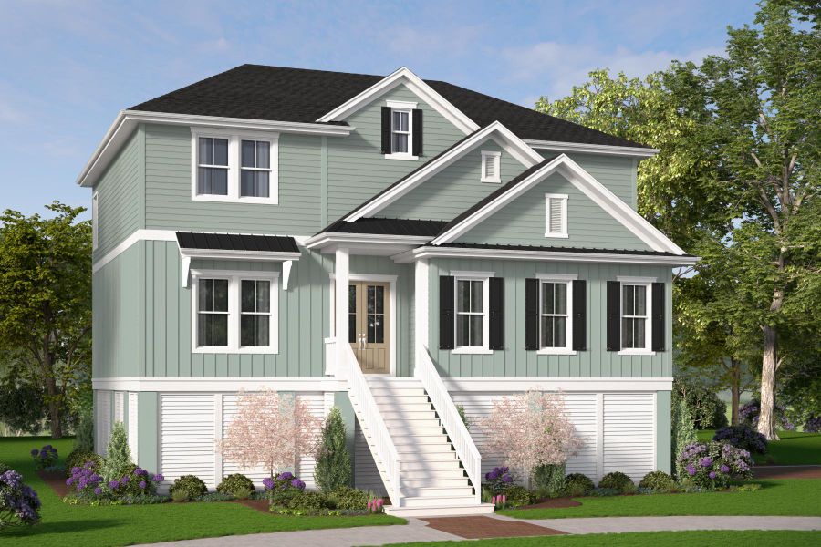 Representative exterior photo of a completed home built from the Solomon by Hunter Quinn Homes in Beaufort County Homes, Beaufort, SC (Image 13).