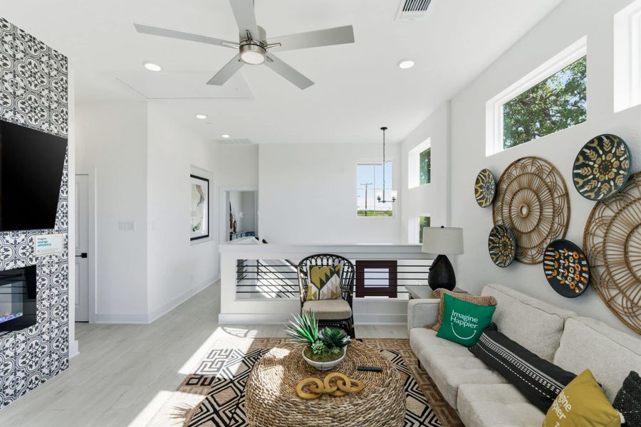 Furnished interior view inside a new home in Rose Hill, San Antonio (Image 17).