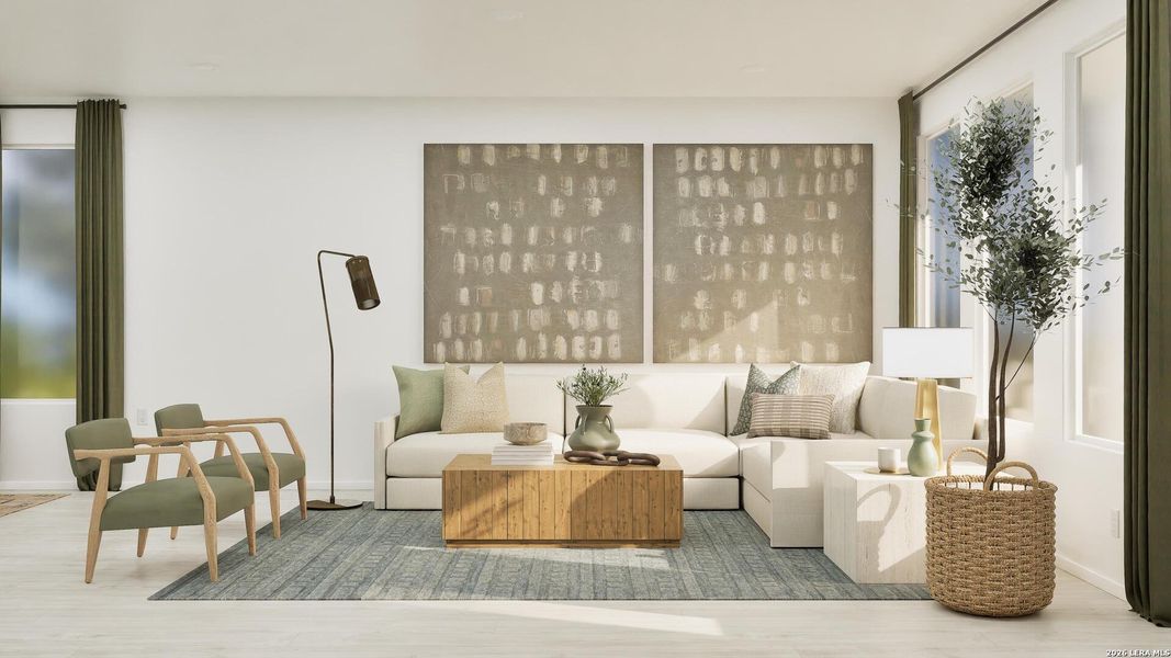 Furnished interior view inside a new home in Stone Garden, Elmendorf (Image 12).