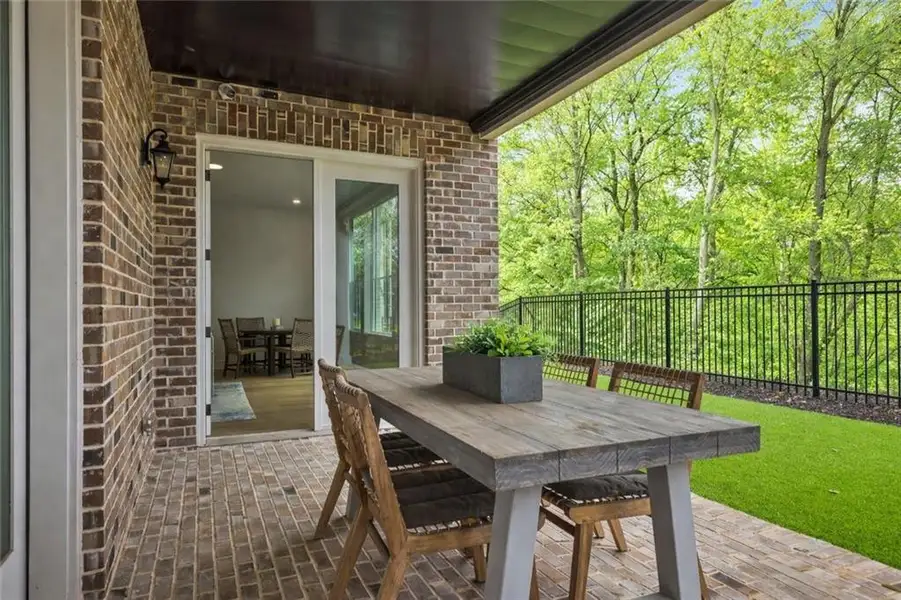 Exterior details and patio area of a home in Waterside Single Family, Peachtree Corners (Image 4).
